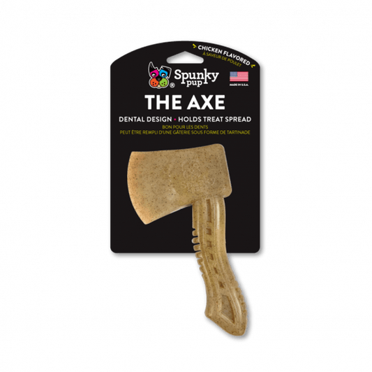 Spunky Pup Chicken-Flavoured Durable Nylon Axe Chew Toy