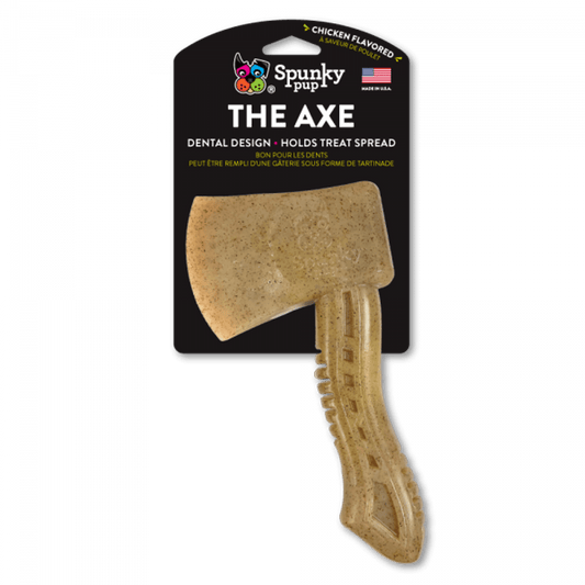 Spunky Pup Chicken-Flavoured Durable Nylon Axe Chew Toy
