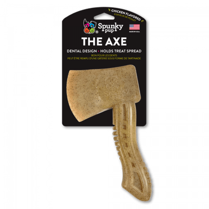 Spunky Pup Chicken-Flavoured Durable Nylon Axe Chew Toy