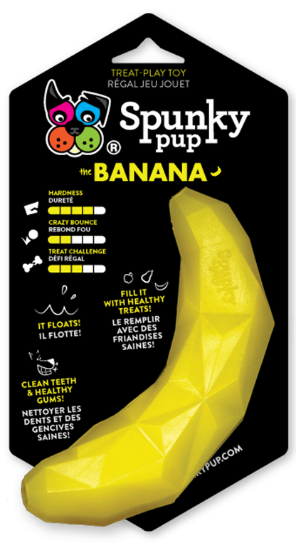 Juguete interactivo de plátano Spunky Pup para perros