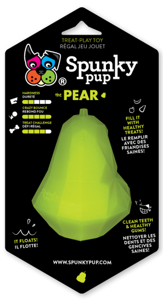 Spunky Pup Interactive Apple Dog Toy for Treats and Healthy Play