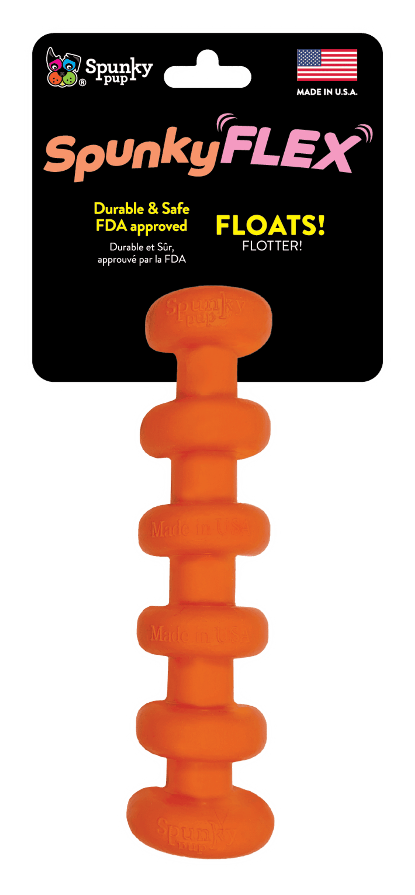 SpunkyFLEX Durable & Flexible Dog Toy - Safe and Non-Toxic
