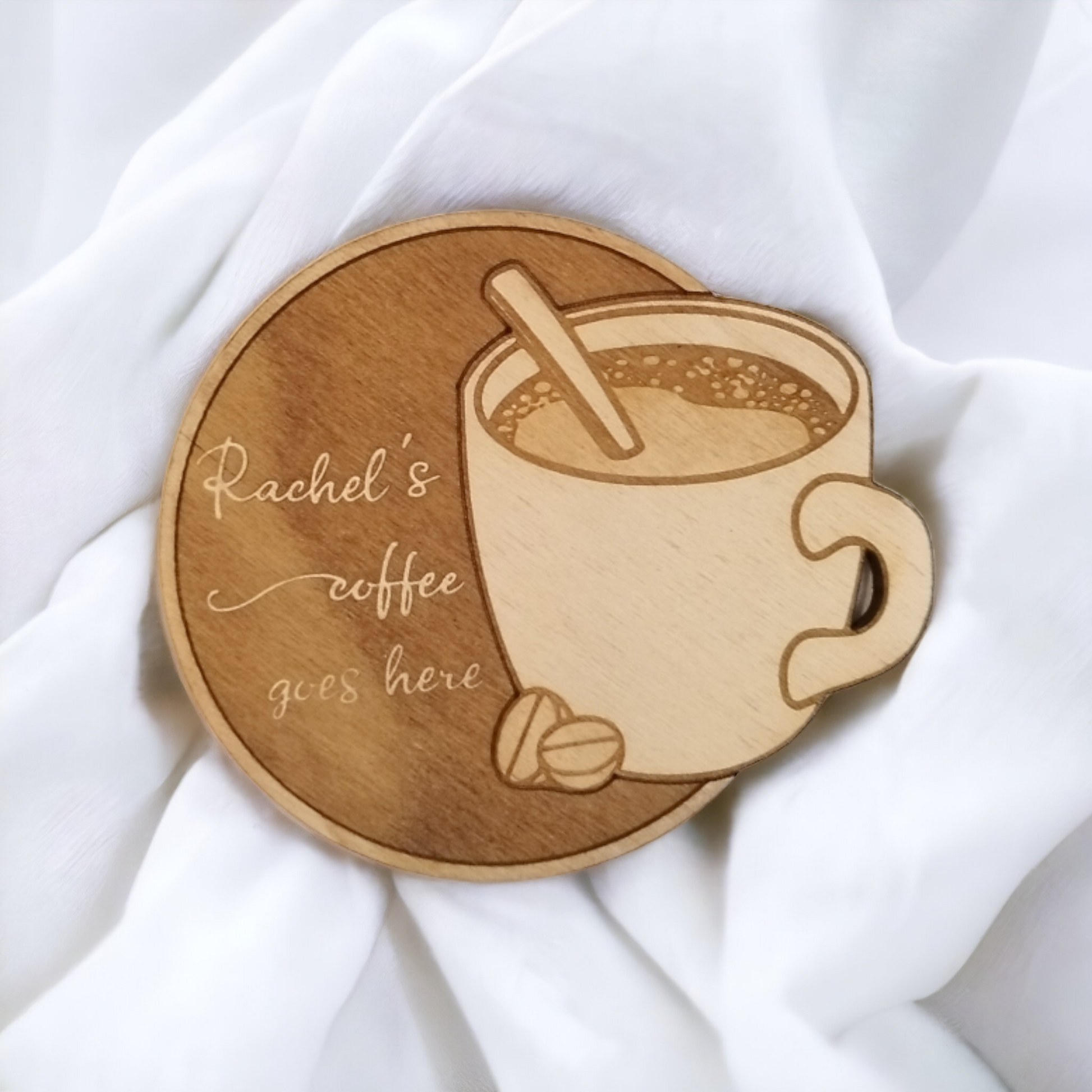 Set of 6 Drinks Wooden Coasters - Handmade Gift - Housewarming - Wood Kitchenware-4