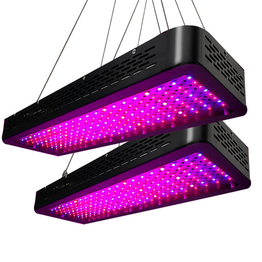 NNEDSZ Set of 2 LED Grow Light Kit Hydroponic System 2000W Full Spectrum Indoor-0