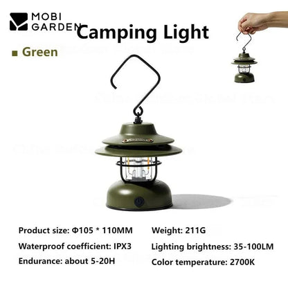 MOBI GARDEN Star Wish-Retro Portable Camping Lantern-6